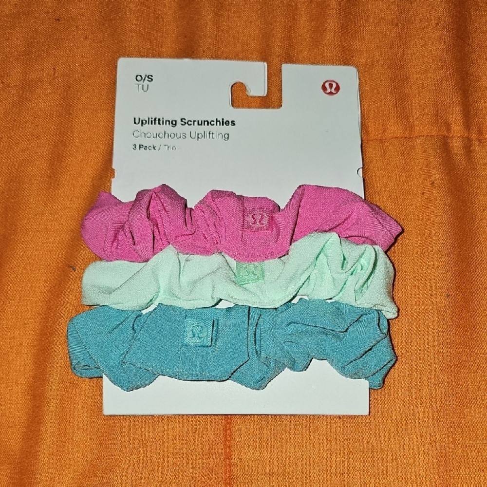 Lululemon Nwts Uplifting Scrunchies 3 Pack! TDLT/MIMO/SNCP!! RARE!